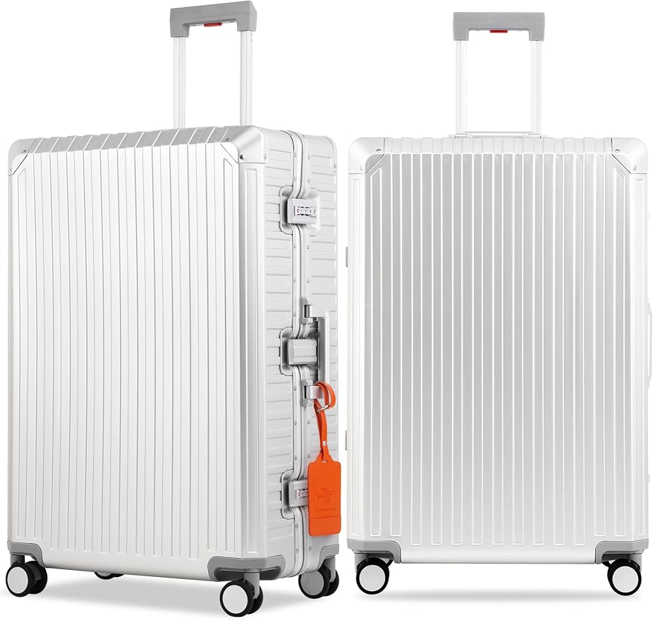 Mvst Luggage Premium All Aluminum Magnesium Carry On 20'' Lightweight Metal by KANGSHILU