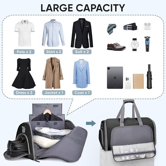BALEINE Convertible Garment Bag - Image 5