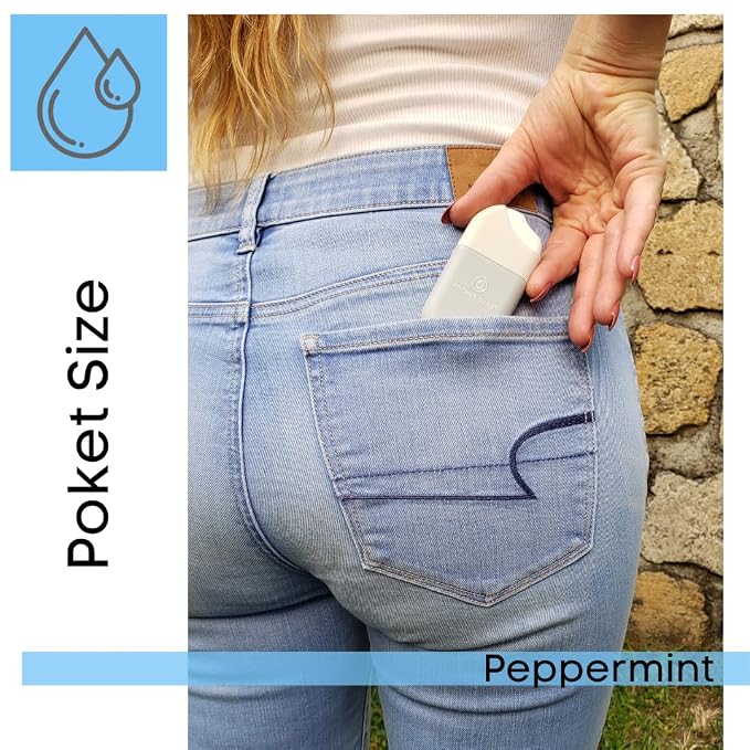 POCKET CARE | 2 Pack Peppermint Hand Cleanser Moisturizing Spray 1 Fl OZ- - Image 9