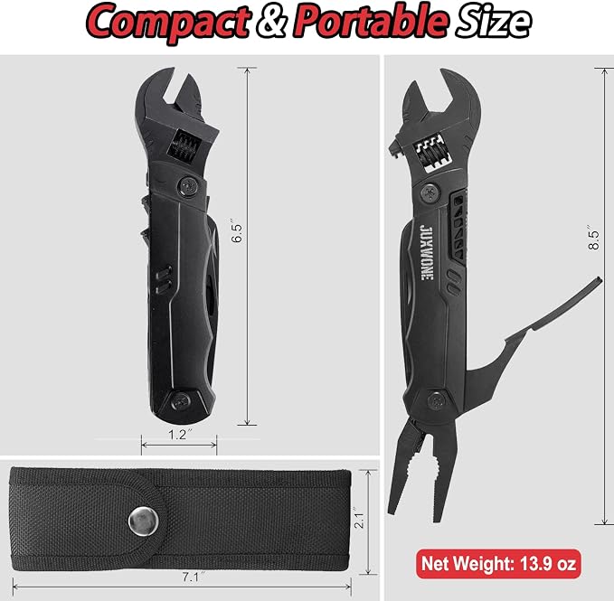 19-in-1 Multitool Wrench – Stainless Steel Adjustable Wrench - Image 6