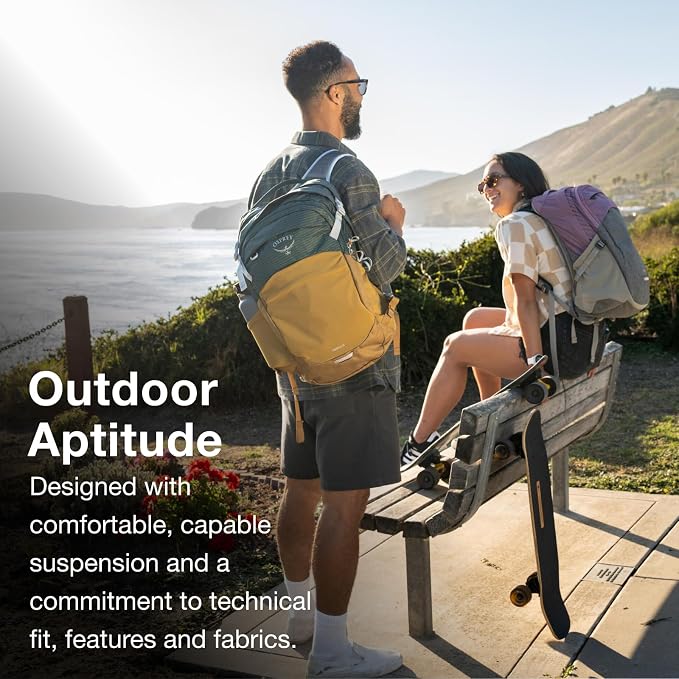 Osprey Nebula Commuter Backpack, Tungsten Soundwave/Grey Heather - Image 5