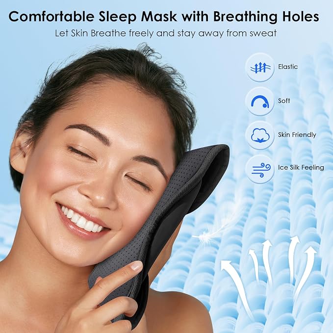 MUSICOZY Sleep Headphones Bluetooth 5.4 Breathable Sleeping Headphones Sleep - Image 2