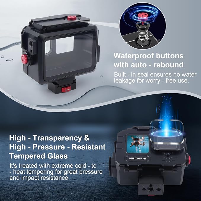 Aluminum Waterproof Case for GoPro HERO13 Black HERO12 HERO11 HERO10 HERO9 - Image 8