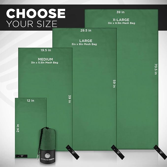 ScorchedEarth Microfiber Travel & Sports Towel Set - Image 4