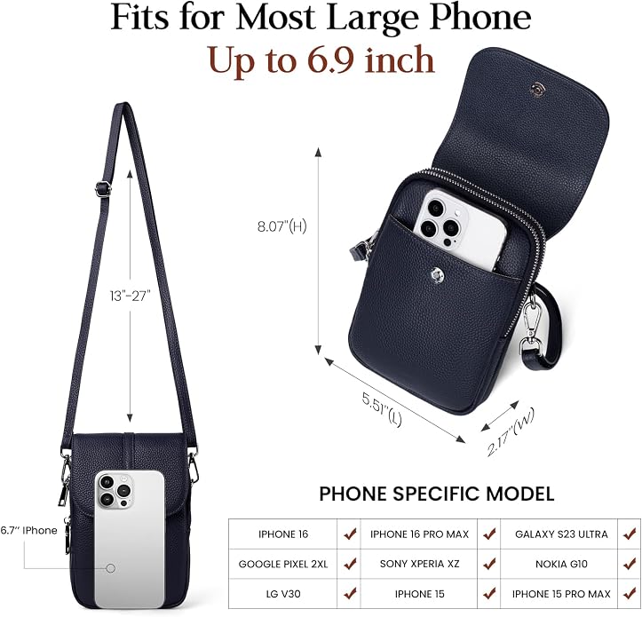 befen Genuine Leather Small Crossbody Bags - Image 5