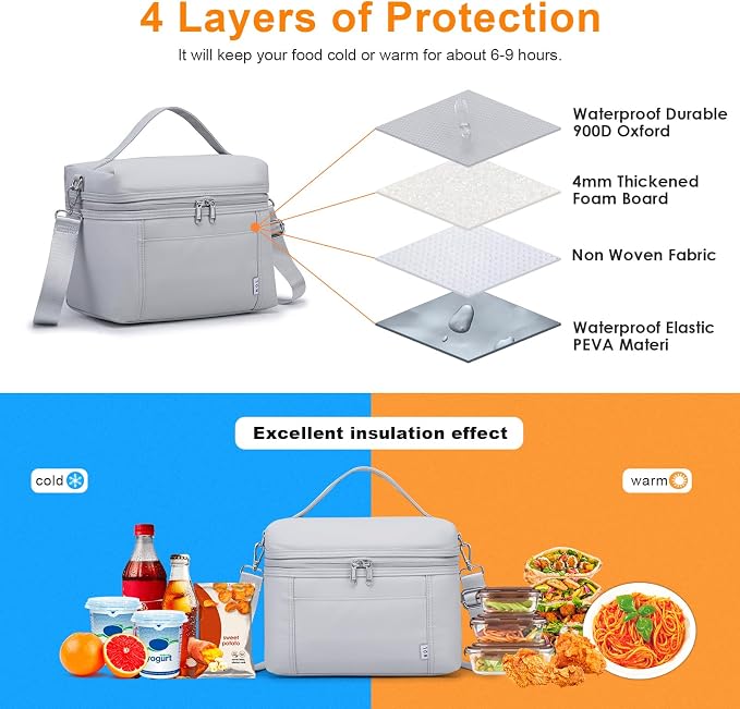 NOL Natural Organic Lifestyle Insulated Lunch Bags - Image 4