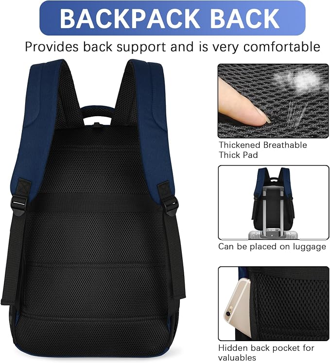 LARIPOP Extra Large Backpack, 17.3 Inch Business Laptop backpack - Image 5