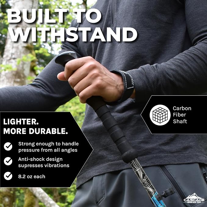 Cascade Mountain Tech Trekking Poles - Image 2