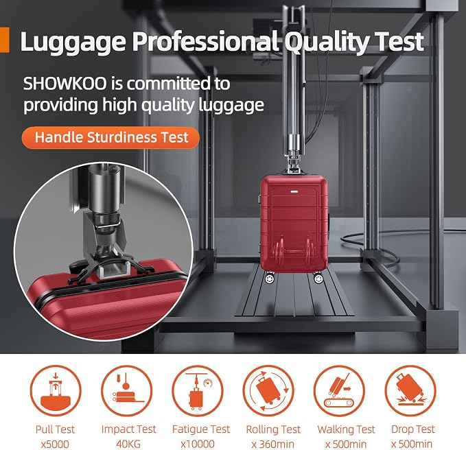 SHOWKOO Luggage Sets Expandable PC+ABS Durable Suitcase Double Wheels TSA Lock - Image 7