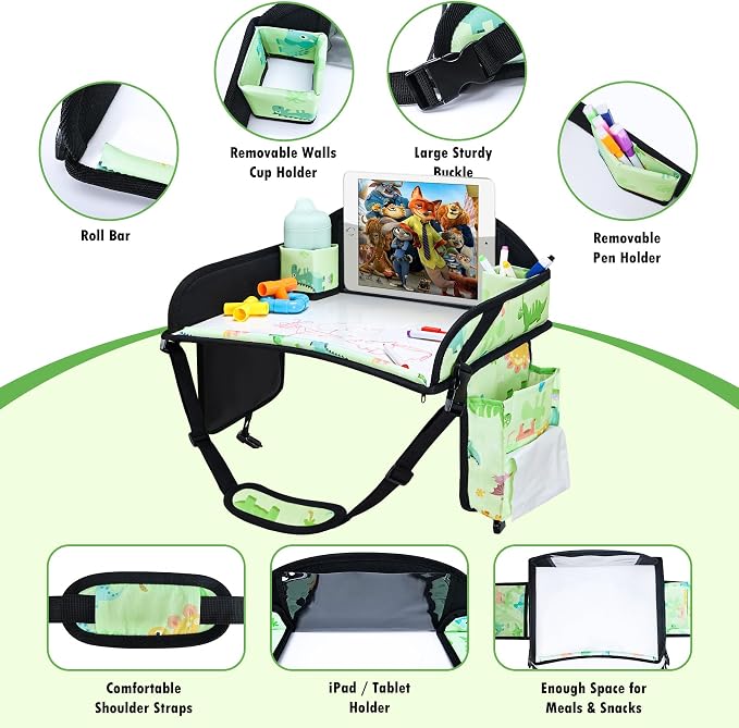 2PCS Kids Travel Tray, Car Seat Tray - Image 4