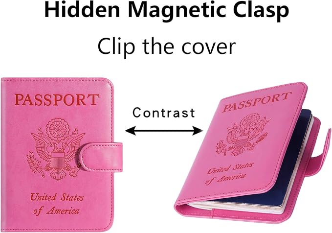 Passport Holder Cover Wallet RFID Blocking Leather Card Case Travel Accessories - Image 3