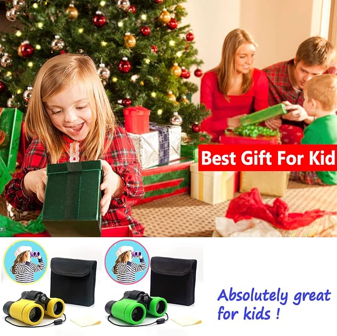 Kids Binoculars Best Gifts for 3-12 Years Boys Girls High-Resolution Optics - Image 7