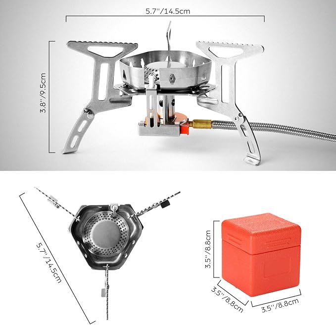 Odoland 3500W/6800W Windproof Camp Stove Camping Gas Stove - Image 7