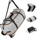 Vomgomfom Wheeled Collapsible Duffel Bag, 110L-140L Expandable Checked Luggage by Vomgomfom