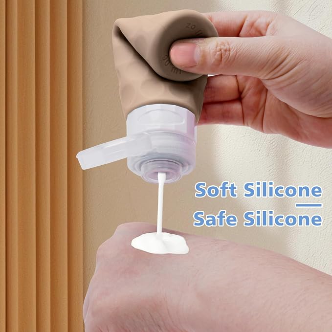 Travel Bottles for Toiletries, BPA Free Leak Proof Premium Silicone Bottles - Image 5