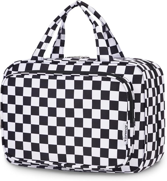 Narwey Travel Toiletry Bag for Women Large Hanging Makeup Bag Organizer by Narwey
