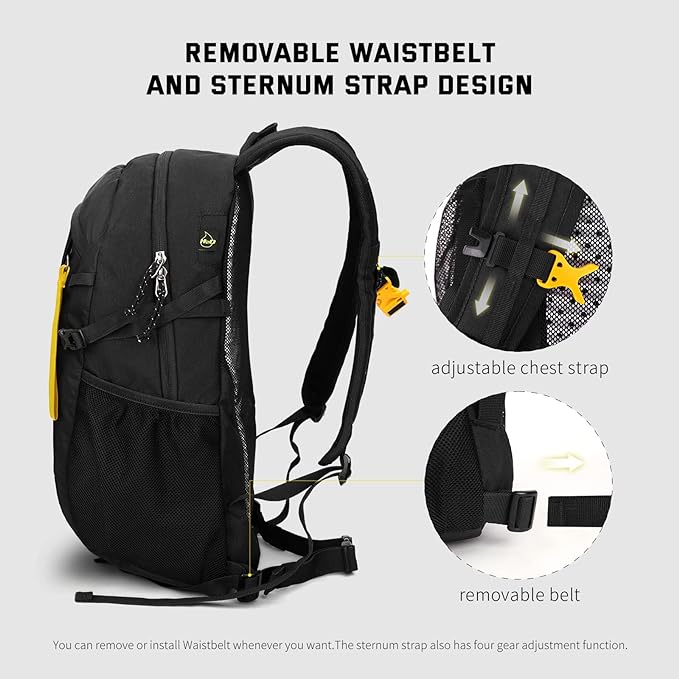 SKYSPER Small Hiking Backpack, 20L Lightweight Travel Backpacks Hiking Daypack - Image 3