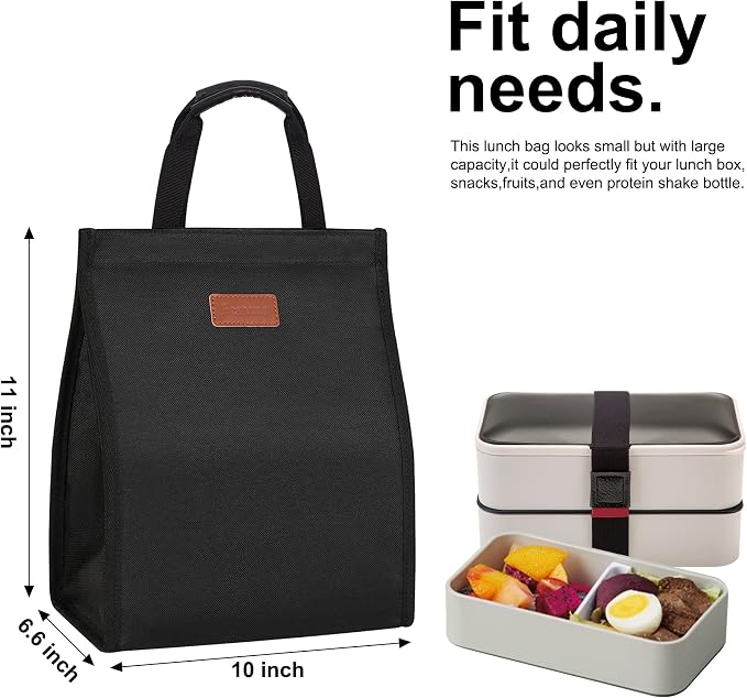 Lunch Bags for Women Insulated Reusable Lunch Tote - Image 2