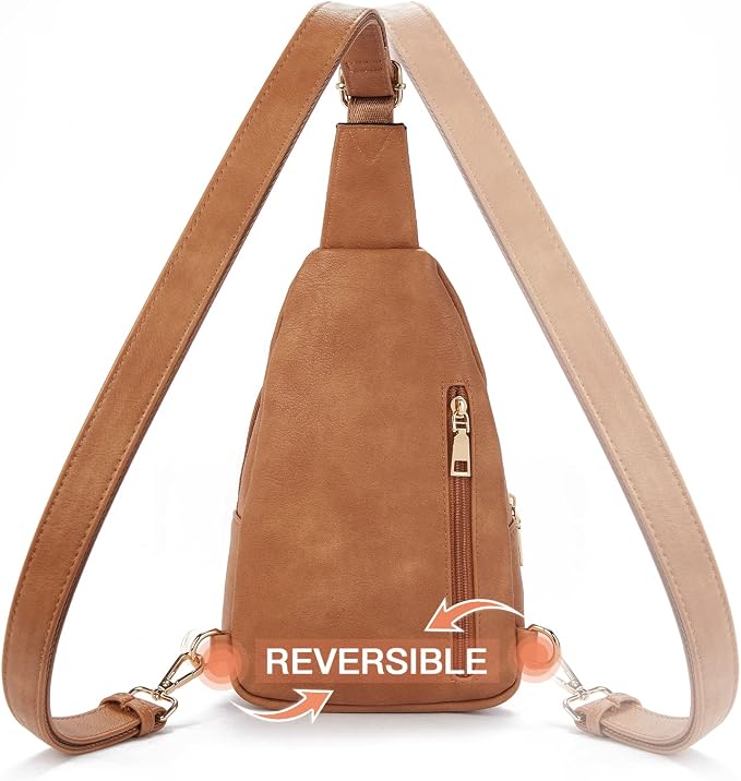 Telena Small Sling Bag for Women Leather Crossbody Fanny Packs Chest Bag for - Image 5
