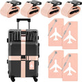 Weewooday 8 Pcs Luggage Straps Suitcase Tags Set by Weewooday