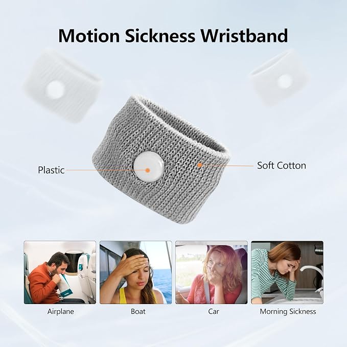 Motion Sickness Wristband, Anti-Nausea Acupressure Wrist Band - Image 2