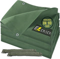 5’x7’ Canvas Tarps Heavy Duty Waterproof Tarpaulins by Ezcasch