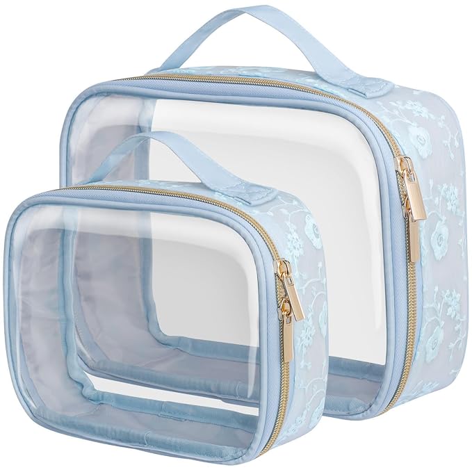 PACKISM Floral Texture Lace TSA Approved Toiletry Bag by Packism