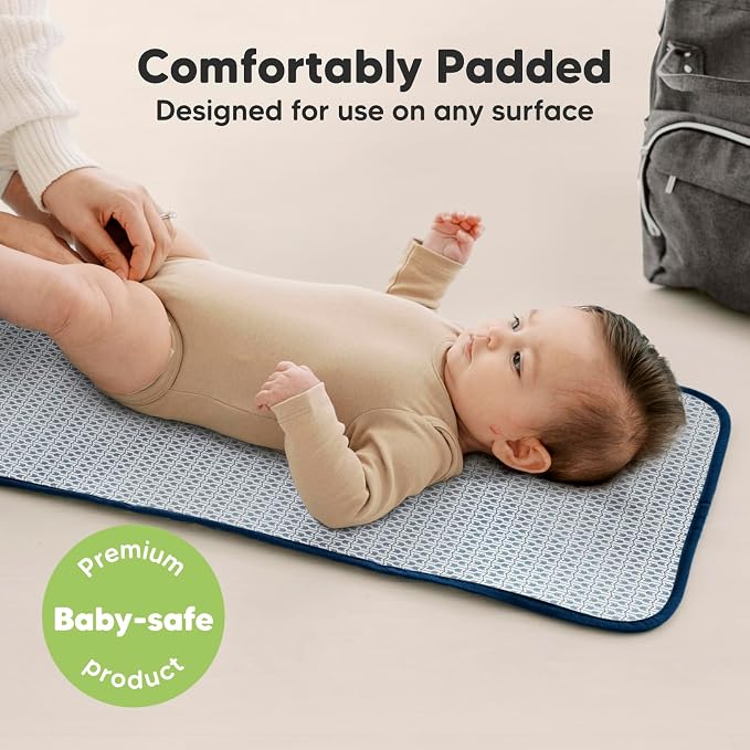 KeaBabies Portable Diaper Changing Pad, Easy Wipe Clean - Image 5