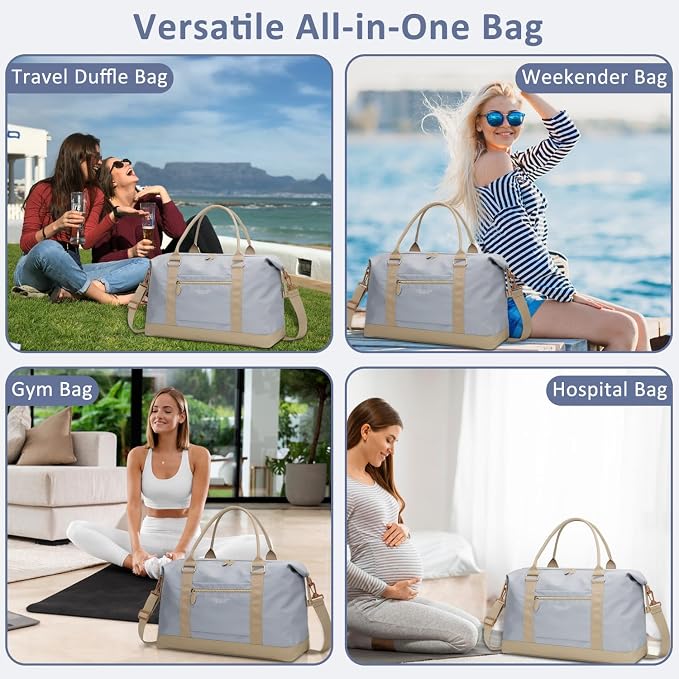 Travel Duffle Bag for Women, Weekender Bags, Hospital Bag for Labor Delivery - Image 6