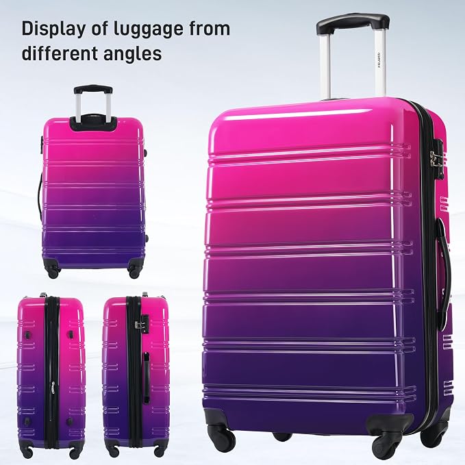 Merax Luggage Sets 3 Piece, Hardside Expandable Suitcase Set - Image 6
