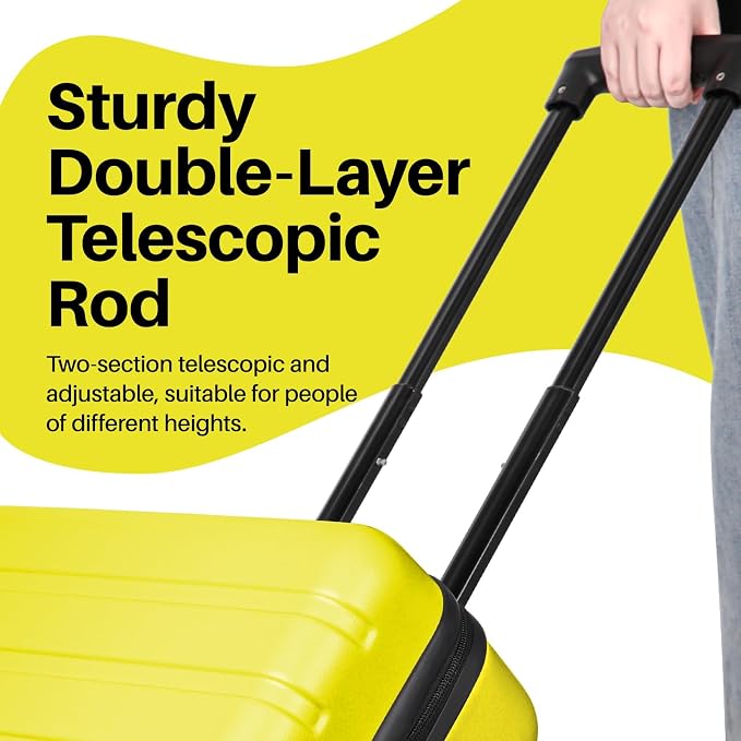 AnyZip Suitcase Hardside PC ABS Lightweight USB Luggage - Image 5
