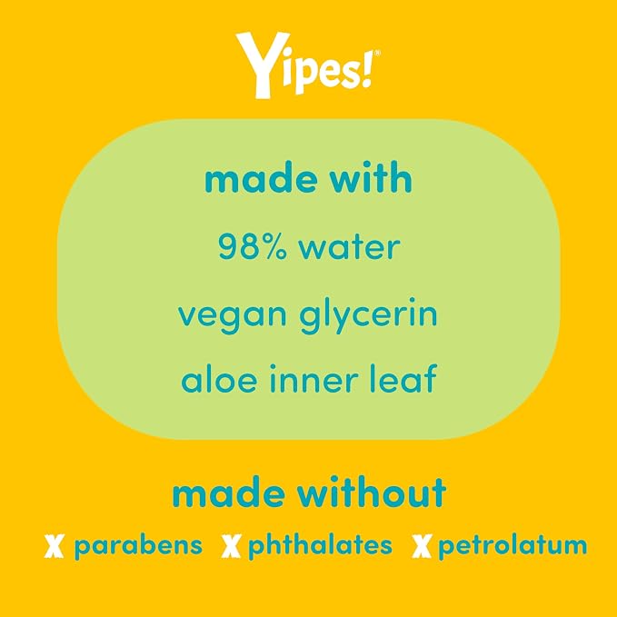 Yipes! Kids Face and Hand Wipes | Compostable Wet Wipes - Image 4