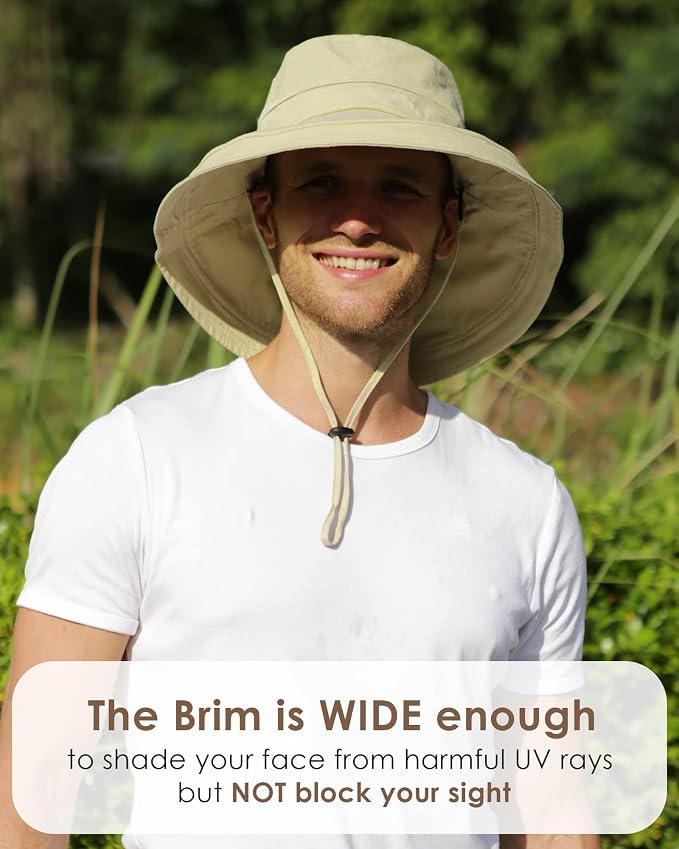 Sun Hats for Women Gardening Hat Wide Brim Ponytail Beach Sun Protection - Image 7