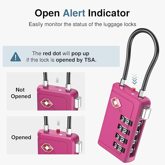 Puroma TSA Approved Luggage Travel Locks - Image 3