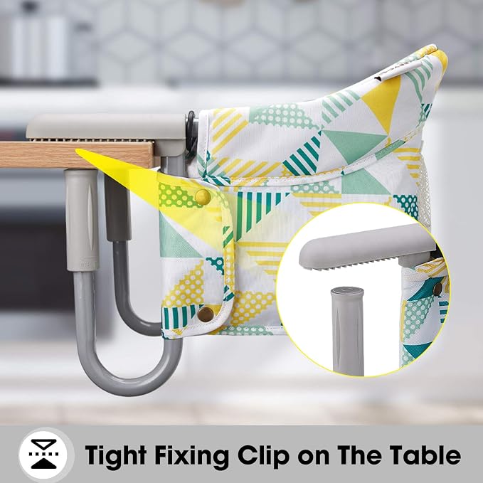 Hook On Chair, VEEYOO Clip On High Chair Folding Fast Table Chair - Image 3