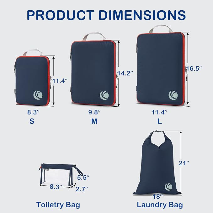 Cipway Compression Packing Cubes, Ultralight Luggage Organizer Bags - Image 4
