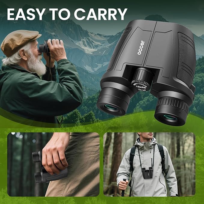 Occer 12x32 Compact Binoculars for Adults High Powered, Large Eyepiece - Image 6