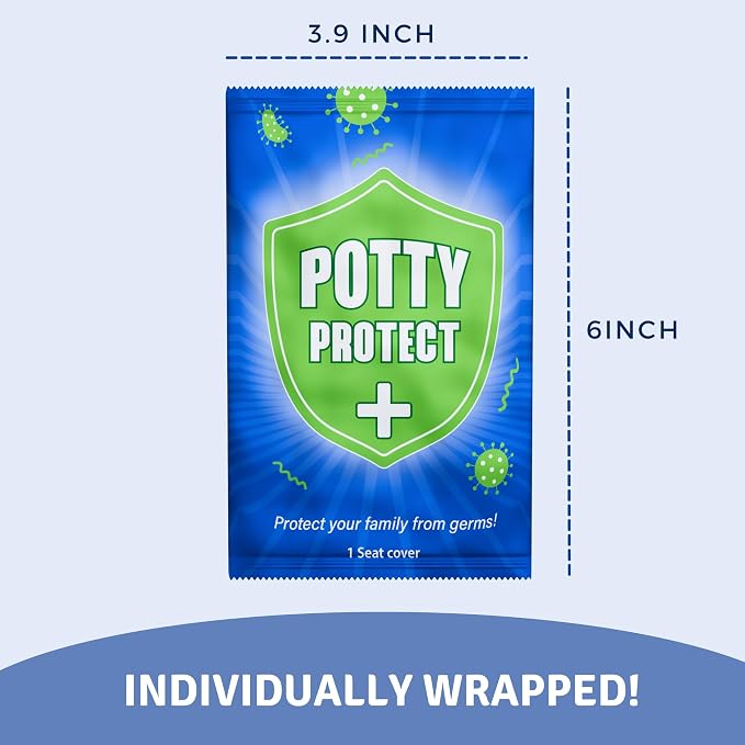 20 Pack Extra Large Disposable Toilet Seat Cover – Toddler Toilet Covers - Image 6