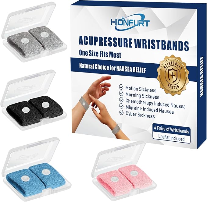 Motion Sickness Bands Anti Nausea Wristband by HIONFURT