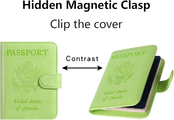 Passport Holder Cover Wallet RFID Blocking Leather Card Case Travel Accessories - Image 4