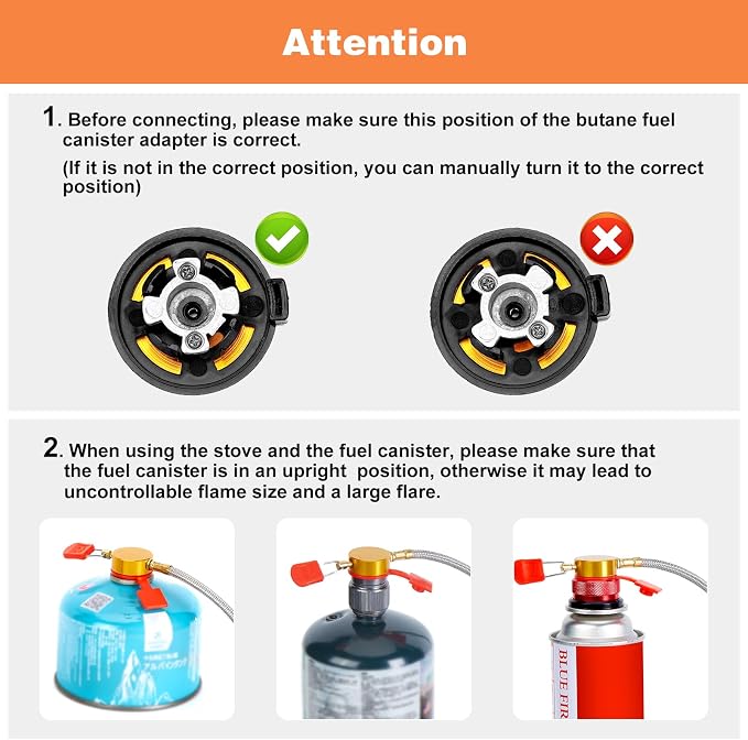 WADEO 7200W Windproof Camping Stove, Camping Gas Stove - Image 9