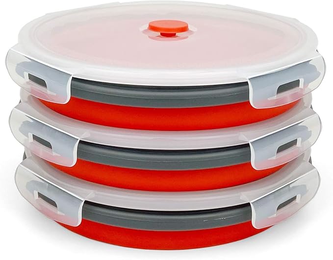 CARTINTS 1200ml Large Collapsible Meal Prep Containers, Reusable Silicone Food by CARTINTS