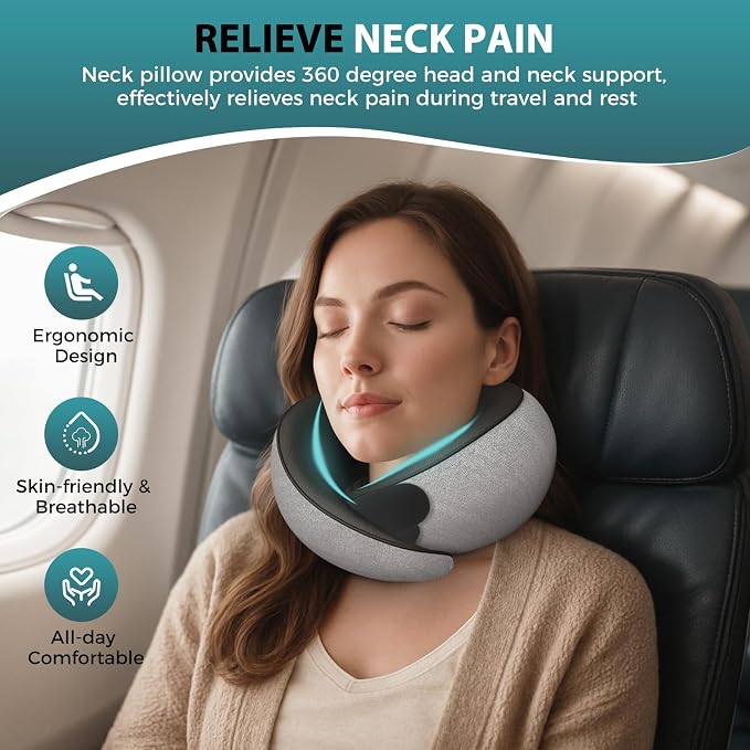 Travel Neck Pillows for Airplanes - Image 2