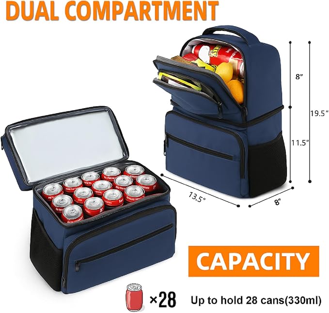 MATEIN Cooler Backpack, 26 Cans Insulated Lunch Backpack - Image 3