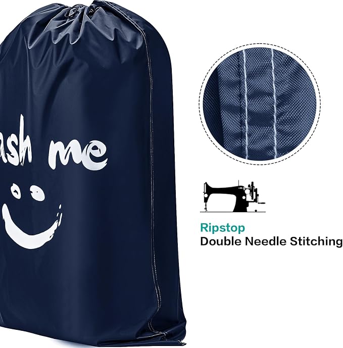 HOMEST 2 Pack XL Wash Me Travel Laundry Bag, Dirty Garments Organizer, Large - Image 2
