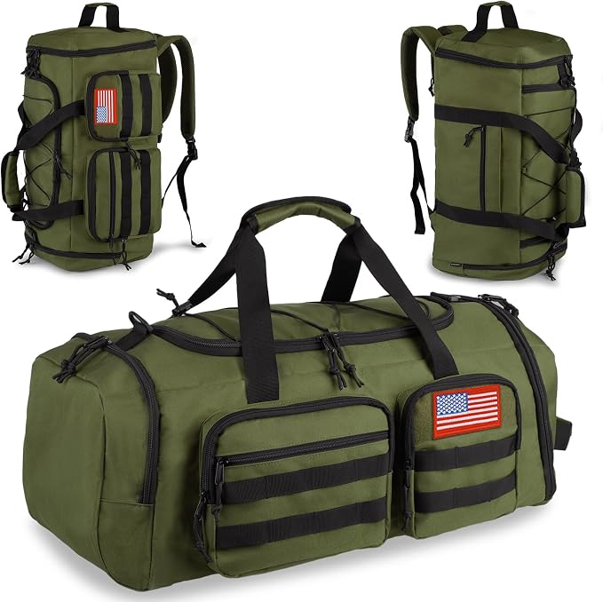 Tactical Gym Bag for Men，50L Large 3 in 1 Sports Duffle Bag by ATRIPACK