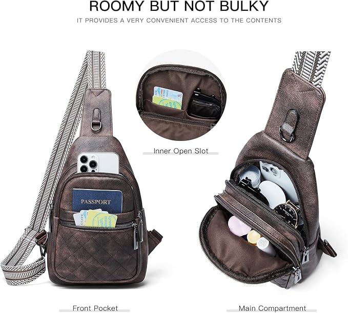 Sling Bag For Women Fanny Pack Crossbody Travel Shoulder Belt Bags Tote - Image 4