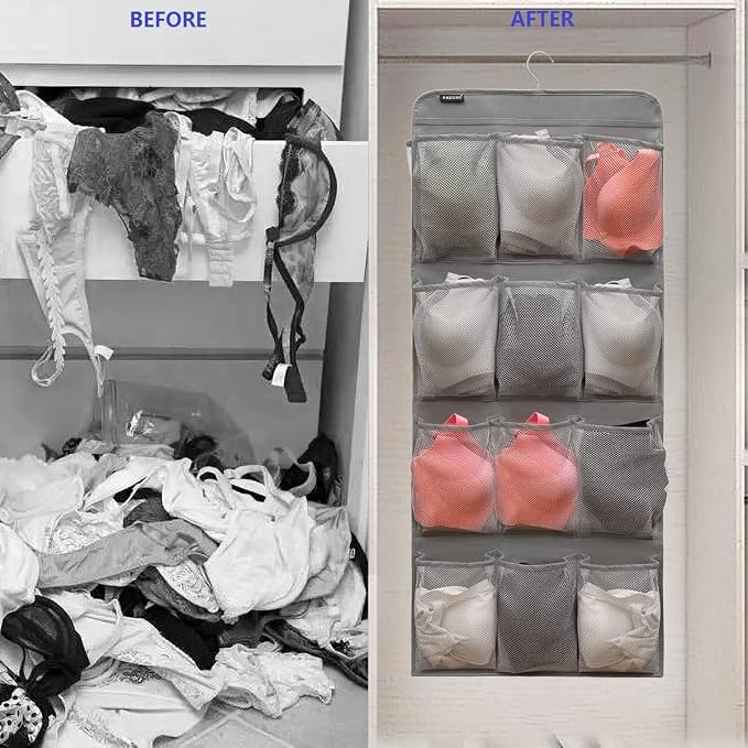 Dual Sided Hanging Shoe Organizer - Image 4