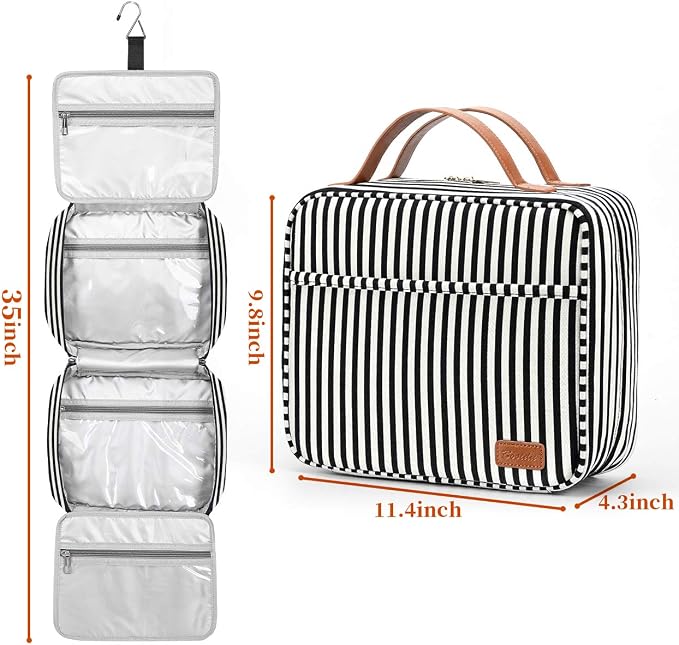 Hanging Travel Toiletry Bag, Large Capacity Cosmetic Travel Toiletry Organizer - Image 5