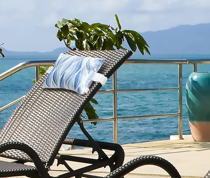 Outdoor Pillow for Chaise Lounge Chair, Sunbrella Head Support Pillow for Car - Image 3